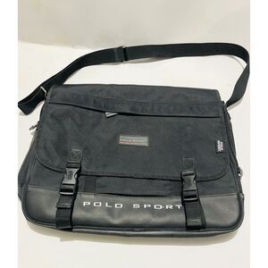 Polo sport Laptop messenger bag case black briefcase tote carry Office business